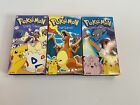 Pokemon VHS Lot Of 3 Charizard Totally Togepi Mystery Of Mount Moon 1998