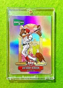 ANTHONY RENDON DOWNTOWN PRIZM CARD JERSEY #6 NATIONALS 2020 Diamond Kings ANGELS