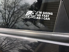 I'm Going As Fast As I Can Turtle, cool decal,car sticker decal