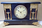Vintage Sessions Mantel clock,Black & Gold,Works