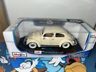 Maisto 1:18 Volkswagen 1955 Kafer Beetle Special Edition Model Car Boxed Ivory