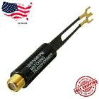 UHF VHF FM Gold Plated 75-300 Ohm TV Antenna Matching Transformer Coaxial Cable