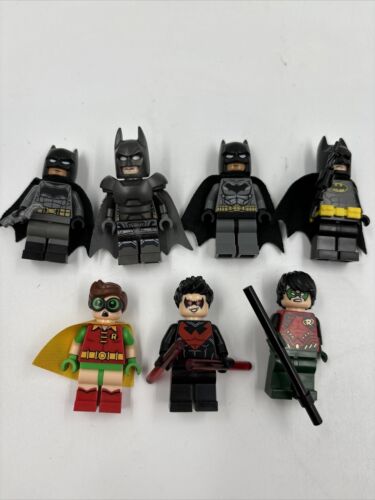 🔥🔥Lego DC Minifigures Lot Of 7 Mini Figures and Accessories