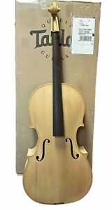 German unfinished (white) cello 4/4 Maple, spruce, Ebony, incl Bag