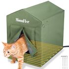 Heated Cat House for Outdoor Cats in Winter, Moonflor Anti-Soaking Heated cat