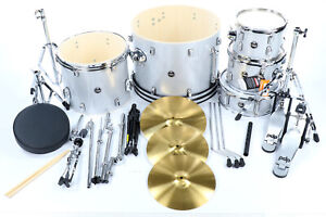 New ListingPDP Center Stage PDCE2215KTDW 5-pc Drum Set w/ Cymbals - Bearing Edge Damage