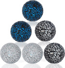 Decorative Orbs Set of 6 Glass Mosaic Sphere Balls Centerpiece Glass Globe Diame