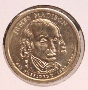 1$ JAMES MADISON 4TH President (1809-1817) 2007 (D) US One Dollar Coin