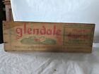 Old Vintage Wood Wooden Glendale Cheese American Primitive Food Storage Box