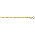 2mm Rolo Chain Necklace Solid 14K Yellow Gold 14