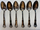 Set Of 6 Rogers Silver Plate Tea Spoons Vintage