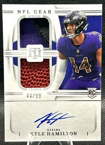 New Listing2022 NATIONAL TREASURES #RGS-KH KYLE HAMILTON 44/99 RPA ROOKIE PATCH AUTO Ravens