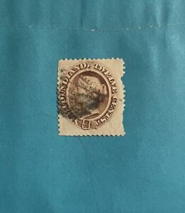 New ListingAntique Stamp 1870 Canada NEWFOUNDLAND # 29 USED QV 12c Brown, HI CV