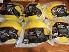 3M Hard Hat Lot Of 6, Yellow With Ratchet Strap