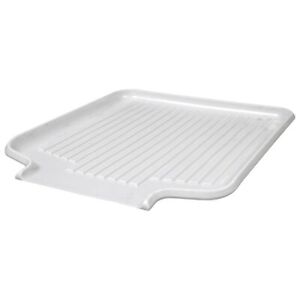 White Dish Drainer Mat Draining Board Kitchen Tray 15.25x13.375 FREE SHIPPING