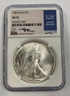 RARE 1986 US Mint Silver Eagle John Mercanti Hand Signed Certified NGC MS70