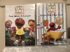 Elmo's World - Food, Water & Exercise + Families Mail & Bath Time Lot Of 2 DVD’s