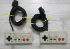 Vintage Pair Nintendo NES-004 Original OEM Controllers Gray