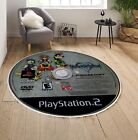 King of Hearts DVD Rug, Playstation Area Rug, Round CD DVD Rug