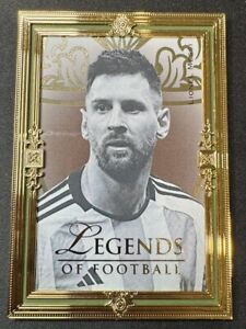 Futera Unique Nostalgia Legends Of Football Lionel Messi Gold Framed /11