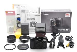 【Near Mint】 Canon Powershot G10 With Accessories Digital Camera Black From JAPAN