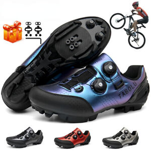 MTB Bike Shoes Men's Self-Locking Bicycle Road Spd Cleats Mountain Shoes