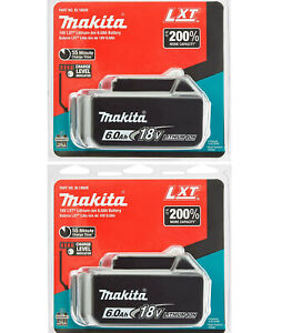 2PCS Genuine Makita BL1860B 18V LXT Li-Ion 6.0 Ah Battery Pack New