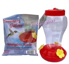 New Listing1- Hummers Galore Humming Bird Nectar & 1- Humming Bird Feeder (No Added Color)