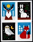 Scott 5822 - 5825 US  Winter Woodland Animals 4 Stamp Booklet Free Ship M/NH O/G