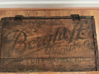 Rare Vintage Berghoff Fort Wayne wood Beer Case Crate Box Antique Brewing Bottle