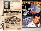 New ListingDavid Janssen: DVD + 12 separate, original clippings pages lot