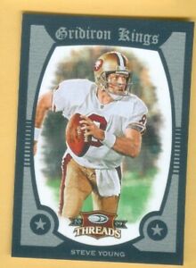 New Listing2009 Donruss Threads Steve Young Pro Gridiron Kings Framed Blue 1/50 Yes! #1