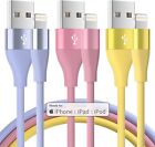 3pack Heavy Duty Fast Charger USB Cable For iPhone 13 12 11 X XR 8 Charging Cord
