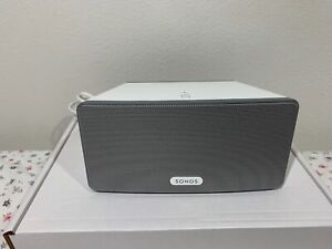 New ListingSONOS PLAY:3 Wireless White Speaker W/Power Cable Tested Reset