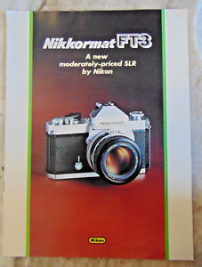 1977 Nikkormat FT3 Camera Information Brochure, 12 Pages