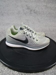 Nike Zoom Pegasus 34 Womens Size 8 Running Shoes Sneakers Gray Mesh