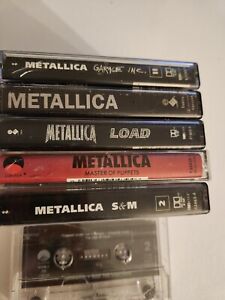 Lot Of 6 Metallica Cassette Tapes