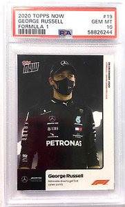 2020 Topps Now F1 George Russell Formula 1 First Career Points #19 PSA 10 GM🇬🇧