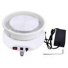 120W Table Top Pottery Wheel Electric Ceramic Machine Clay Shaping Tools White