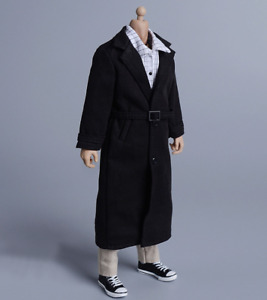 1/12 Scale Male Soldiers Clothes Military British Style Overcoat Trench Coat new