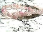 HERKIMER DIAMOND WITH ROSE QUARTZ SMOOTH 4-4.5 MM  BEAD 18