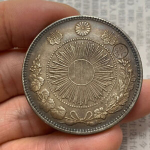 China Qing Dynasty Trade Dollar Japn Meiji 3Years Silver Coin 1Yen Dragon Money