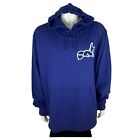 Akoo Hoodie Men's 3XL Blue Football Tryouts Chenille Snobby NWT (4XL tag)