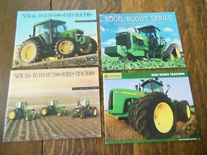 New ListingLot of Four John Deere Tractor Brochures - 6000, 7000, 8000 & 9020 Series