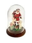 Santa Gifts for Dog by Danbury Mint in Glass Dome Vintage Christmas Decor