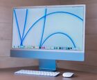 2021 Apple iMac 24 Inch TouchID M1 8GB RAM 256GB SSD Blue - Excellent Condition