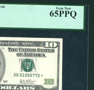 (( STAR )) $10 2003 FEDERAL RESERVE NOTE ** (( PCGS - 65PPQ )) CURRENCY