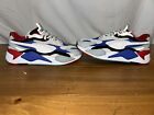 Puma RS-X3 Puzzle White Blue Red Black 371570-05 Size 10