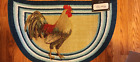 Home Style Country Rooster Accent Rug ~ Wedge Rug ~ 32