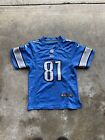 Nike Detroit Lions Calvin Johnson #81 NFL Football Embroidered Jersey Youth M